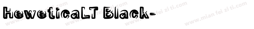 HeweticaLT Black字体转换